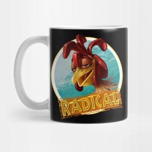 Surfing Chicken Joe - Radical quote Mug